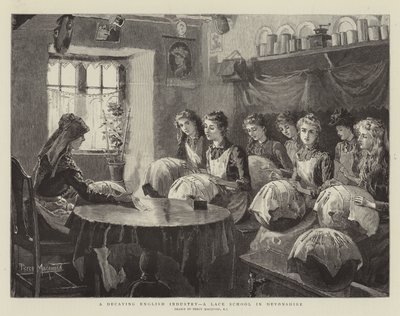 A Decaying English Industry, a Lace School in Devonshire by Percy Macquoid